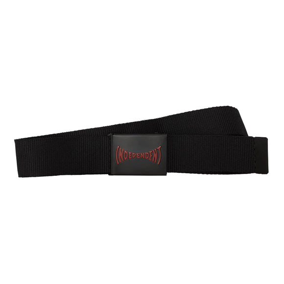 Independent Span Unisex Web Belt- Black
