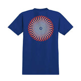 Spitfire Classic Swirl Fade T-Shirt - Royal Blue/Red/White