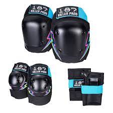 187 Electric Bolt Youth Pads 3 Pack