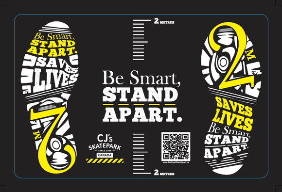 Be Smart Stand Apart Floor Decal (10 Pieces)
