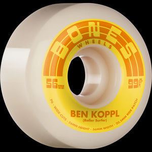 Bones STF Wheel Koppl RollerSurfer V6 Wide Cuts 99a 56mm