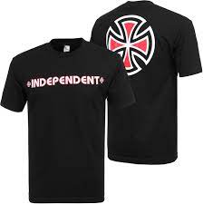Independent Bar and Cross Black Tee