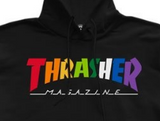 Thrasher Rainbow Hoodie Black