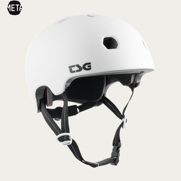TSG Meta Helmet Satin White