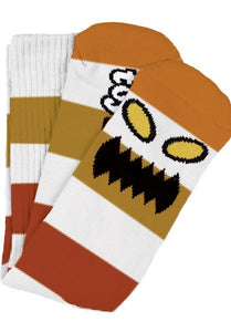 Toy Machine Monster Big Stripe Socks Browns