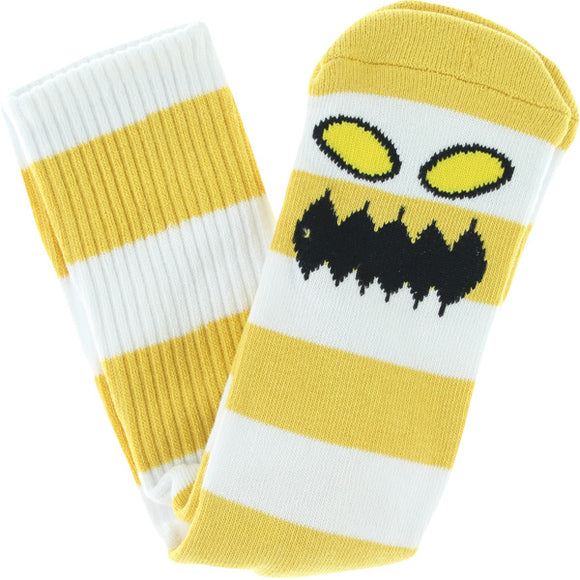 Toy Machine Monster Big Stripe Socks Mustard
