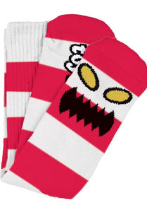 Toy Machine Monster Big Stripe Socks Red