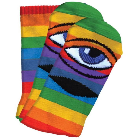 Toy Machine Sect Eye Rainbow Crew Socks