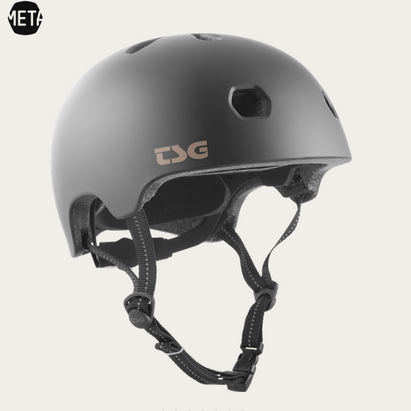 TSG Meta Youth Helmet Satin Black