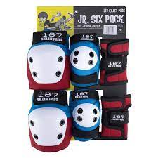 187 Youth Pads 3 Pack Red/White/Blue