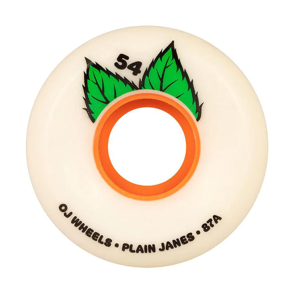 Copy of Copy of Copy of OJ Wheels Plain Jane Keyframe White Green/Orange 87a 58MM