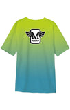 Monarch Gradient Youth Teal Green Tee