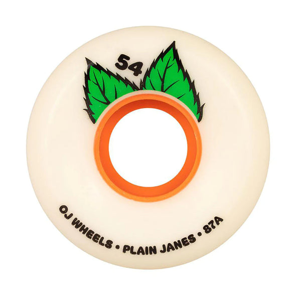 Copy of OJ Wheels Plain Jane Keyframe White Green/Orange 87a 54MM