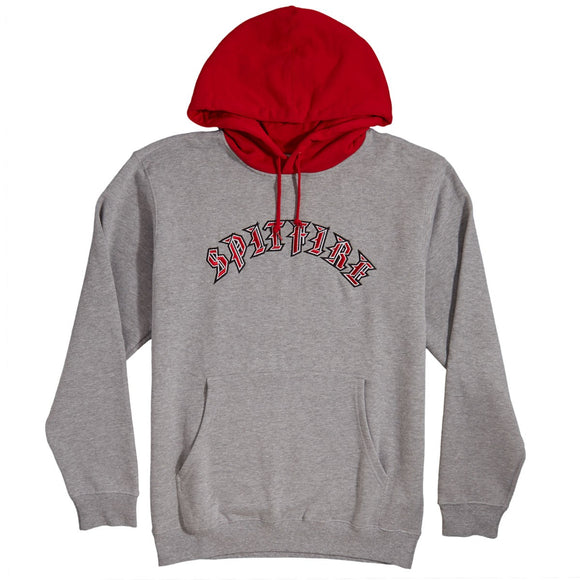 Spitfire Old E Embroidered Blocked Hoodie