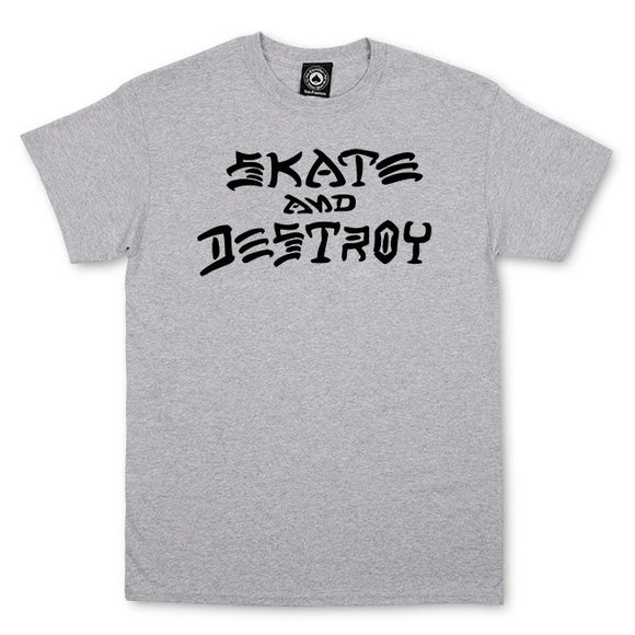 Skate and Destroy Tee Grey