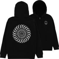 Spitfire black/smoke grey classic zip hoodie M