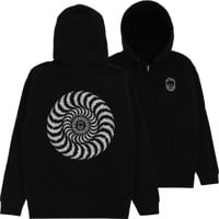 Spitfire black/smoke grey classic zip hoodie L