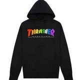 Thrasher Rainbow Hoodie Black